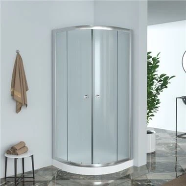 Cabine de douche d'angle en verre de sécurité