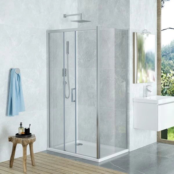 Frameless Sliding Shower Enclosure